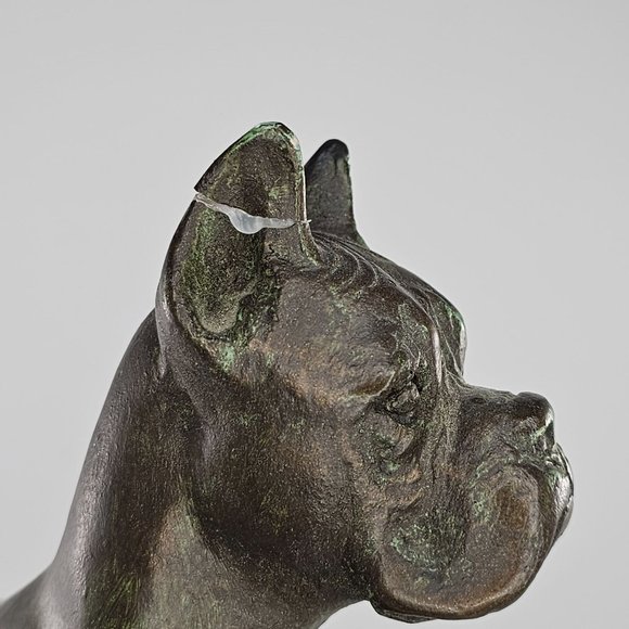 Vintage Austin Productions Boxer Dog Statue *FLAW* *Repaired* - Picture 11 of 16